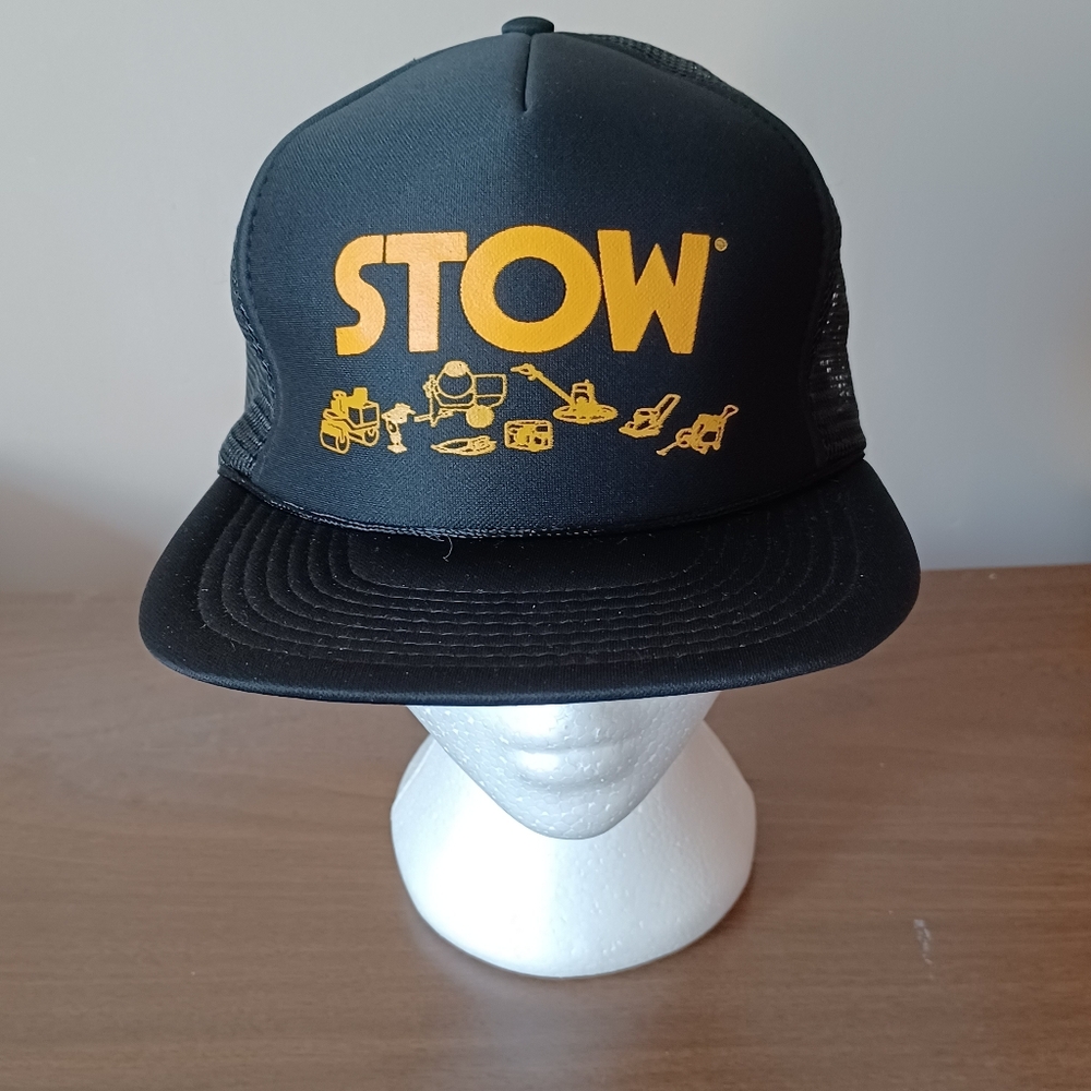 Vintage 1990s Kenda Stow Construction Equipment Trucker Hat